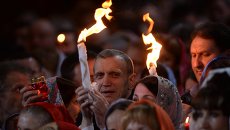 Пасхальное богослужение в храме Христа Спасителя в Москве Пасхальное богослужение в храме Христа Спасителя в Москве