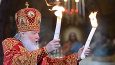 Пасхальное богослужение в храме Христа Спасителя в Москве Пасхальное богослужение в храме Христа Спасителя в Москве