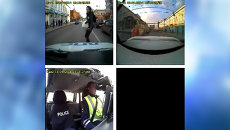 Как машина ДПС сбила девушку в Томске вне зебры - запись с регистратора Как машина ДПС сбила девушку в Томске вне зебры - запись с регистратора