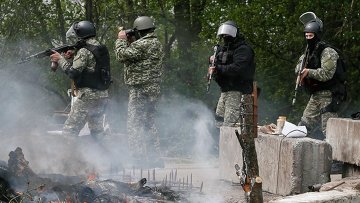 Фото блокпоста военных