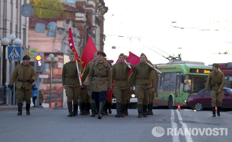Репетиция Парада Победы в Томске Репетиция Парада Победы в Томске
