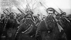 Отправка солдат на фронт во время Первой Мировой войны Отправка солдат на фронт во время Первой Мировой войны