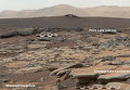 Снимок с марсохода Curiosity поверхности планеты Марс Снимок с марсохода Curiosity поверхности планеты Марс