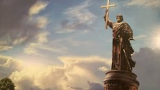 Проект памятника святому князю Владимиру в Москве. Архивное фото Проект памятника святому князю Владимиру в Москве. Архивное фото