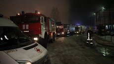 Пожар в ангаре в Санкт-Петербурге Пожар в ангаре в Санкт-Петербурге