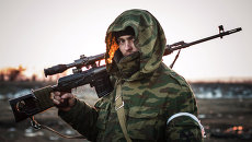 Ополченец Донецкой народной республики, архивное фото Ополченец Донецкой народной республики, архивное фото