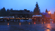 Военный конвой США со сломанным Stryker встал на трассе Польша-Чехия Военный конвой США со сломанным Stryker встал на трассе Польша-Чехия