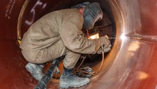 Строительство газопровода. Архивное фото Строительство газопровода. Архивное фото