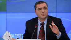 Лидер молдавской партии Patria (Родина) Ренато Усатый на пресс-конференции в Москве Лидер молдавской партии Patria (Родина) Ренато Усатый на пресс-конференции в Москве