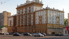 Здание американского посольства в Москве. Архив Здание американского посольства в Москве. Архив