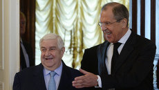 Министр иностранных дел РФ Сергей Лавров и глава МИД Сирии Валид Муаллем. Архивное фото Министр иностранных дел РФ Сергей Лавров и глава МИД Сирии Валид Муаллем. Архивное фото