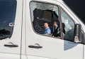 Сотрудники полиции в Мукачево, Украина. 11 июля 2015 Сотрудники полиции в Мукачево, Украина. 11 июля 2015