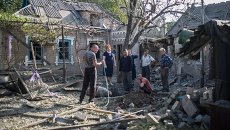 Последствия обстрела поселка Александровка в Донецкой области. Архивное фото Последствия обстрела поселка Александровка в Донецкой области. Архивное фото