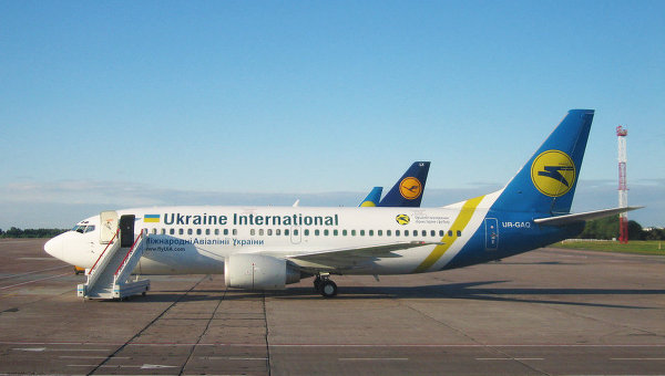 Самолеты Международных авиалиний Украины в аэропорту Борисполя. Архивное фото