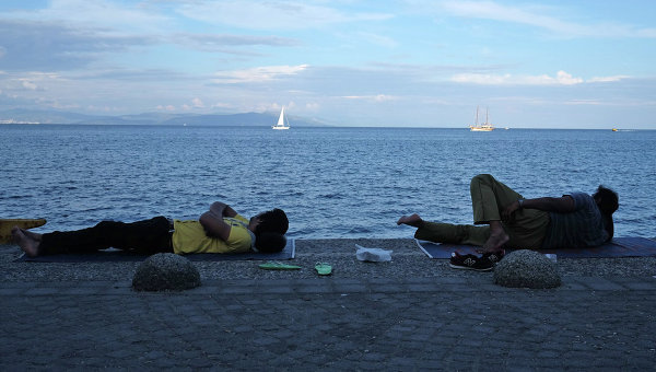 Лагерь беженцев на острове Кос в Греции. Архивное фото