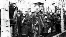 Вторая мировая война 1939 - 1945 годов. Узники Освенцима. Архивное фото Вторая мировая война 1939 - 1945 годов. Узники Освенцима. Архивное фото