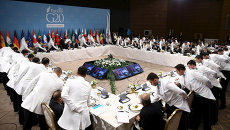 Лидеры G20 во время рабочего обеда Лидеры G20 во время рабочего обеда