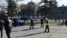Первые кадры с места взрыва возле площади Султанахмет в центре Стамбула Первые кадры с места взрыва возле площади Султанахмет в центре Стамбула