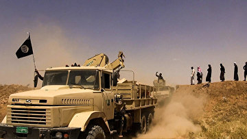 Боевики террористической группировки Исламское государство. Архивное фото