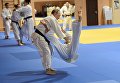 Президент России Владимир Путин на тренировке с членами сборной команды России по дзюдо Президент России Владимир Путин на тренировке с членами сборной команды России по дзюдо