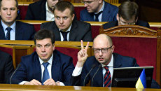 Премьер-министр Украины Арсений Яценюк на заседании Верховной Рады. Архивное фото Премьер-министр Украины Арсений Яценюк на заседании Верховной Рады. Архивное фото
