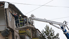 Взрыв бытового газа во Фрунзенском районе города Ярославля. Архивное фото Взрыв бытового газа во Фрунзенском районе города Ярославля. Архивное фото