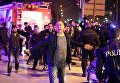 Полиция на месте взрыва у общежития для военных в центре Анкары, Турция Полиция на месте взрыва у общежития для военных в центре Анкары, Турция
