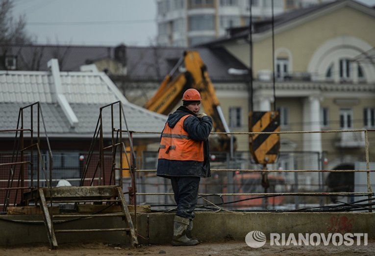 Строительство станции метро Хорошевская Третьего пересадочного контура Строительство станции метро Хорошевская Третьего пересадочного контура