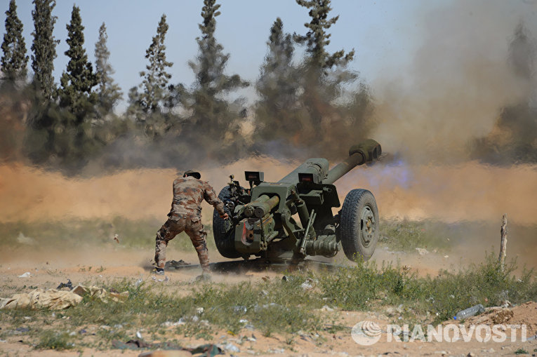 Боевые действия сирийской армии в окрестностях Пальмиры Боевые действия сирийской армии в окрестностях Пальмиры