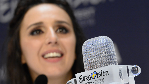 Певица Джамала (Украина), победившая в финале международного конкурса Евровидение-2016. Архивное фото