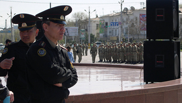 Сотрудники правоохранительных органов Казахстана. Архивное фото