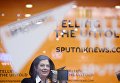 Вице-президент ТПП РФ Елена Дыбова в студии радио Спутник на XX Петербургском международном экономическом форуме Вице-президент ТПП РФ Елена Дыбова в студии радио Спутник на XX Петербургском международном экономическом форуме