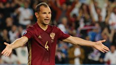 Игрок сборной России Сергей Игнашевич. Архивное фото Игрок сборной России Сергей Игнашевич. Архивное фото