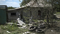 Разрушенные здания в Горловке. Архивное фото Разрушенные здания в Горловке. Архивное фото