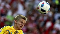 Игрок сборной Украины Александр Зинченко во время Евро-2016 Игрок сборной Украины Александр Зинченко во время Евро-2016