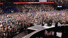 Дональд Трамп на съезде Республиканской партии США в Огайо. 22 июля 2016 Дональд Трамп на съезде Республиканской партии США в Огайо. 22 июля 2016