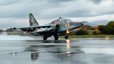 Штурмовик Су-25 ВКС России на авиабазе Хмеймим в Сирии. Архивное фото Штурмовик Су-25 ВКС России на авиабазе Хмеймим в Сирии. Архивное фото