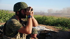 Бойцы 1-й Славянской бригады ополчения ДНР на позиции у линии соприкосновения с ВСУ Бойцы 1-й Славянской бригады ополчения ДНР на позиции у линии соприкосновения с ВСУ