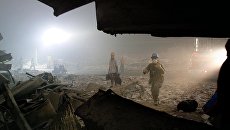 Пожарные на месте теракта 11 сентября 2001 года в Нью-Йорке Пожарные на месте теракта 11 сентября 2001 года в Нью-Йорке