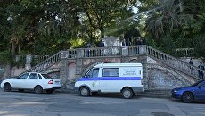 Полицейский автомобиль в Абхазии. Архивное фото Полицейский автомобиль в Абхазии. Архивное фото