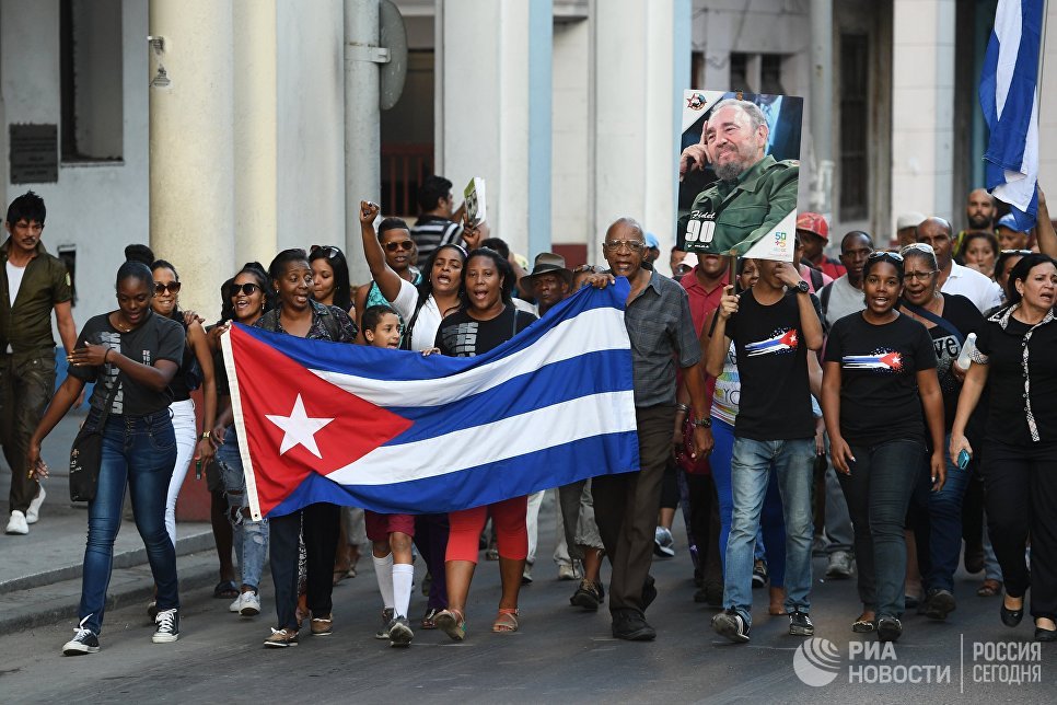 Кубинские новости. Кастро в Гаване. Кубинская демонстрация Кастро. Революция на Кубе 1959.