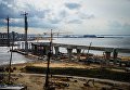 Вид на строительство Северо-Западного скоростного диаметра в Санкт-Петербурге Вид на строительство Северо-Западного скоростного диаметра в Санкт-Петербурге
