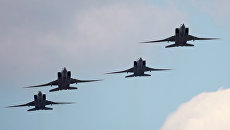 Дальние бомбардировщики-ракетоносцы Ту-22М3. Архивное фото Дальние бомбардировщики-ракетоносцы Ту-22М3. Архивное фото