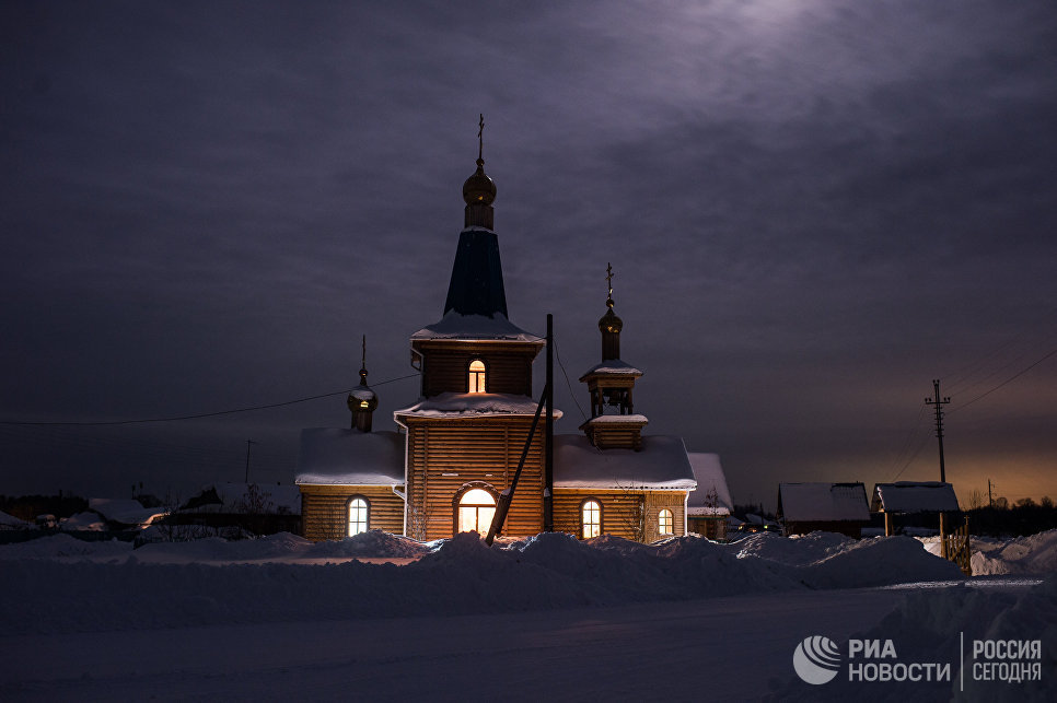 Храм Архистратига Михаила в селе Ермаковка Омской области Храм Архистратига Михаила в селе Ермаковка Омской области