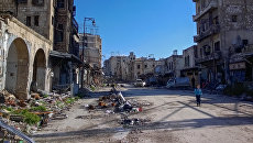 Ситуация в сирийском Аллепо. Архивное фото Ситуация в сирийском Аллепо. Архивное фото
