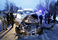 На месте крупной дорожной аварии в Новой Москве На месте крупной дорожной аварии в Новой Москве