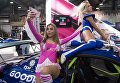Модели на выставке Motorsport Expo в КВЦ Сокольники в Москве Модели на выставке Motorsport Expo в КВЦ Сокольники в Москве