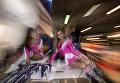 Модели на выставке Motorsport Expo в КВЦ Сокольники в Москве Модели на выставке Motorsport Expo в КВЦ Сокольники в Москве