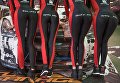 Модели на выставке Motorsport Expo в КВЦ Сокольники в Москве Модели на выставке Motorsport Expo в КВЦ Сокольники в Москве