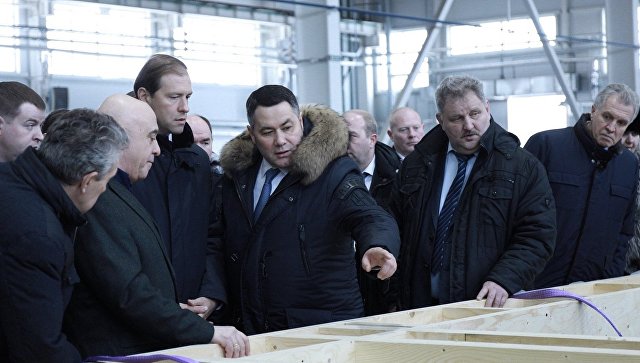 Открытие завода OSB-плит в Тверской области